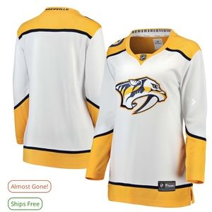 Women's Nashville Predators Fanatics Branded White Away Breakaway Jersey